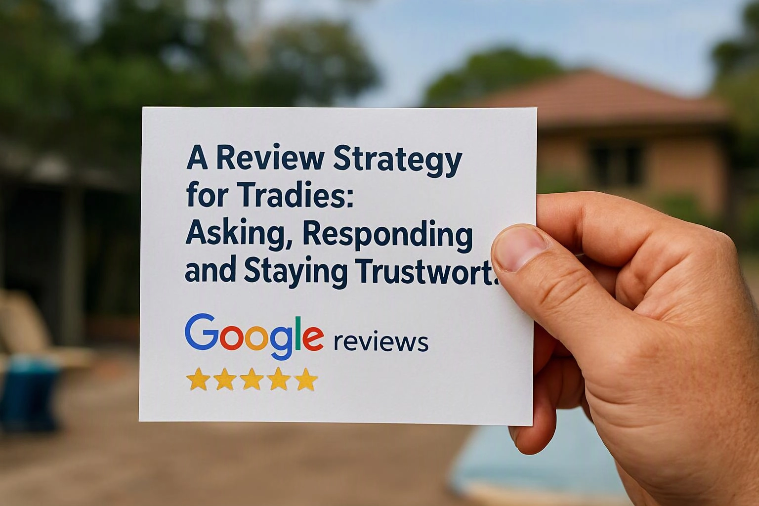 A Review Strategy for Tradies: Asking, Responding and Staying Trustworthy