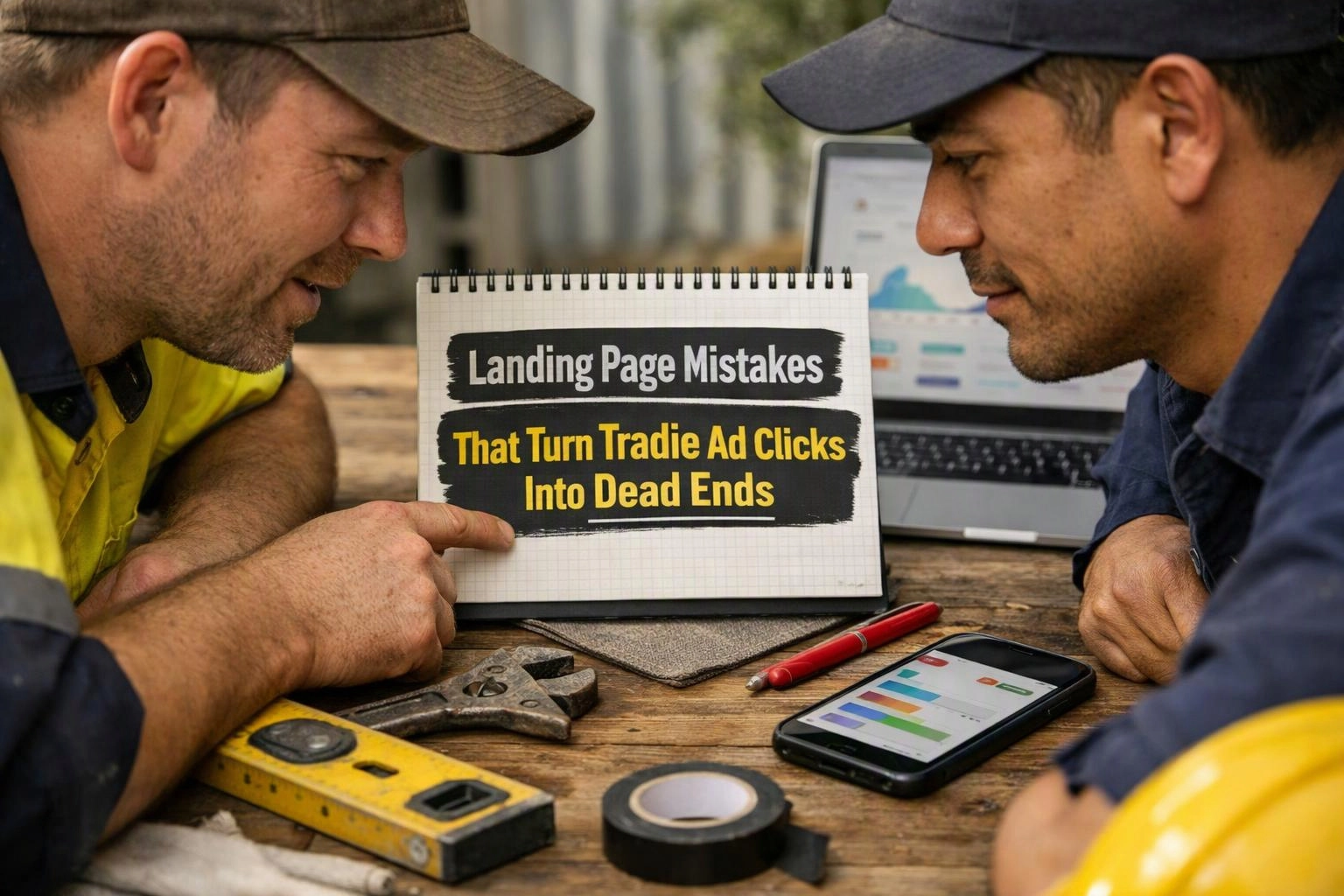 Landing Page Mistakes That Turn Tradie Ad Clicks Into Dead Ends